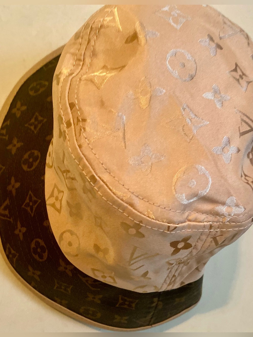 Canvas Bucket Hat - Brown - Picture 6 of 8